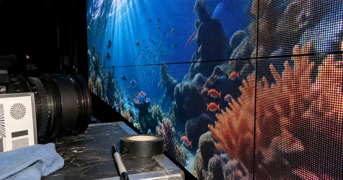 LED Wall Pixel Detail for Virtual Production Set Build - Illustrative Image