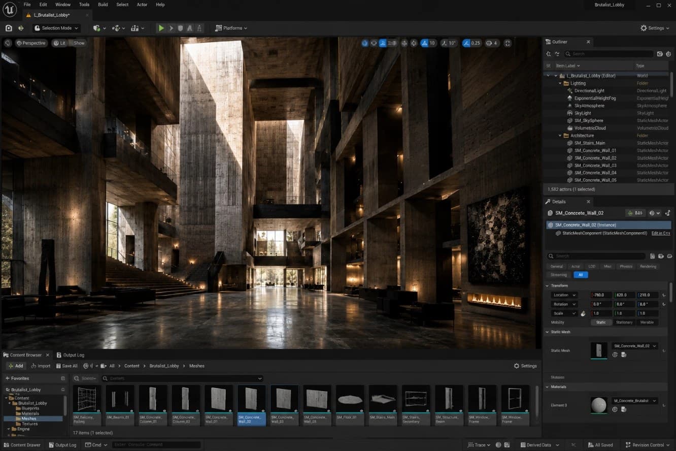 Real-time Unreal Engine Environments