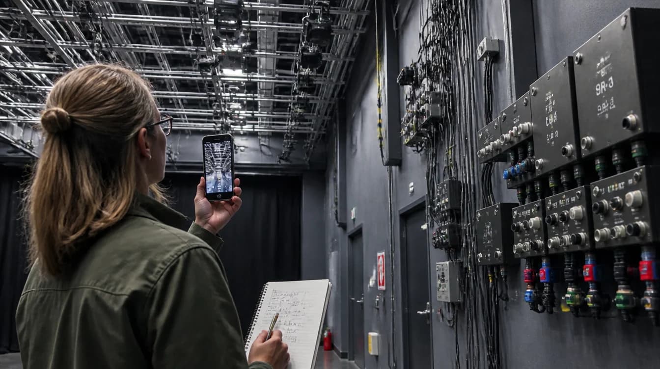 What should you check on a Film studio recce that most people miss?