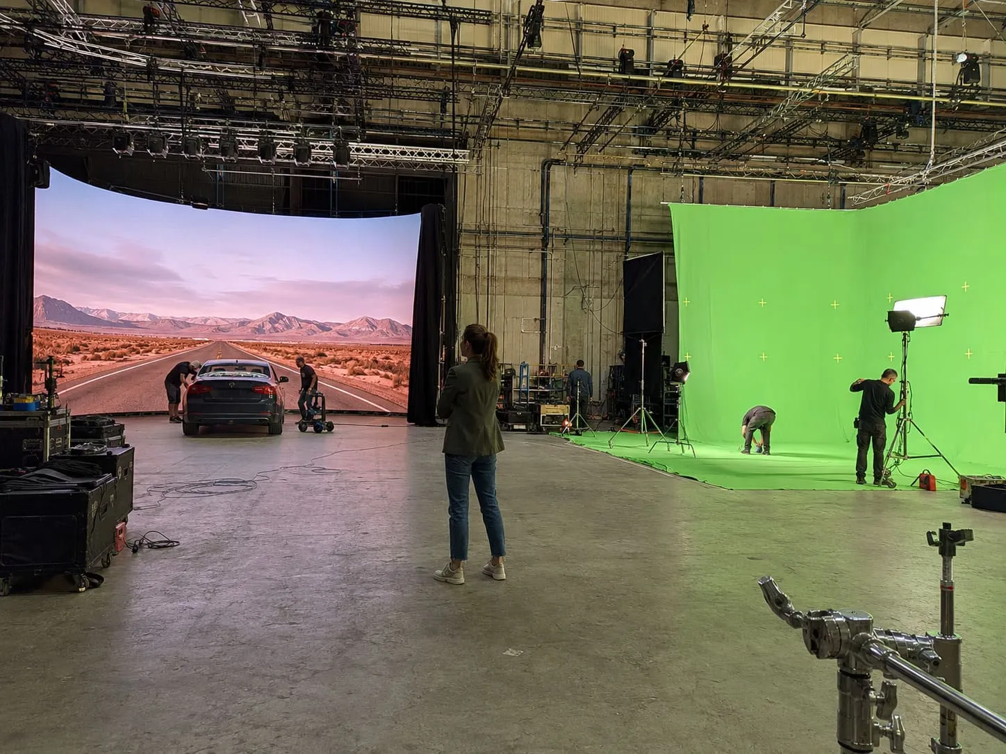 LED Wall and Green Screen Comparison
