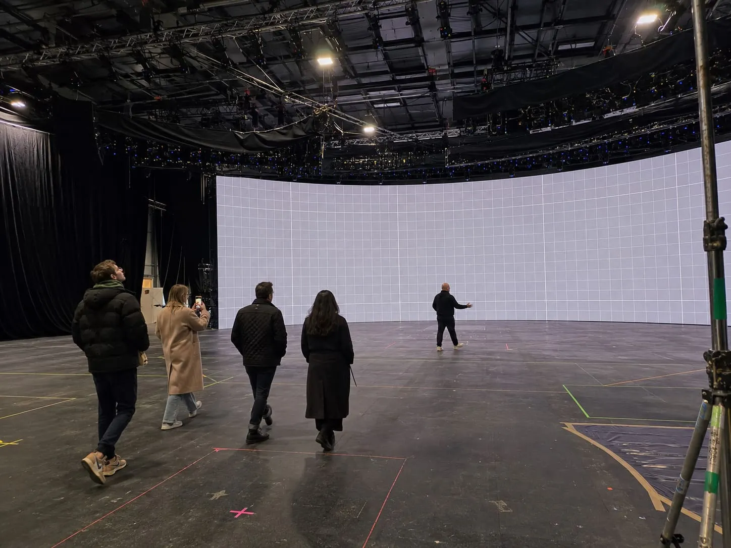 A film studio recce taking place by producers
