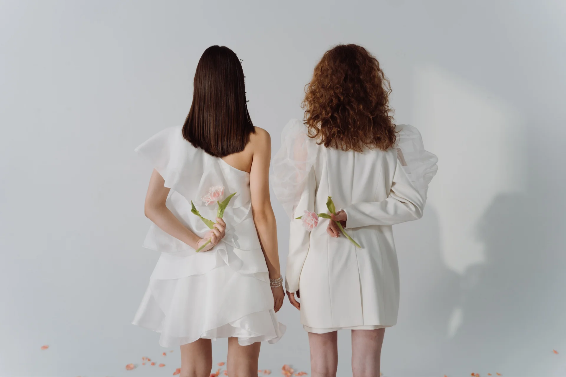 fashion shoot in a white cove film studio