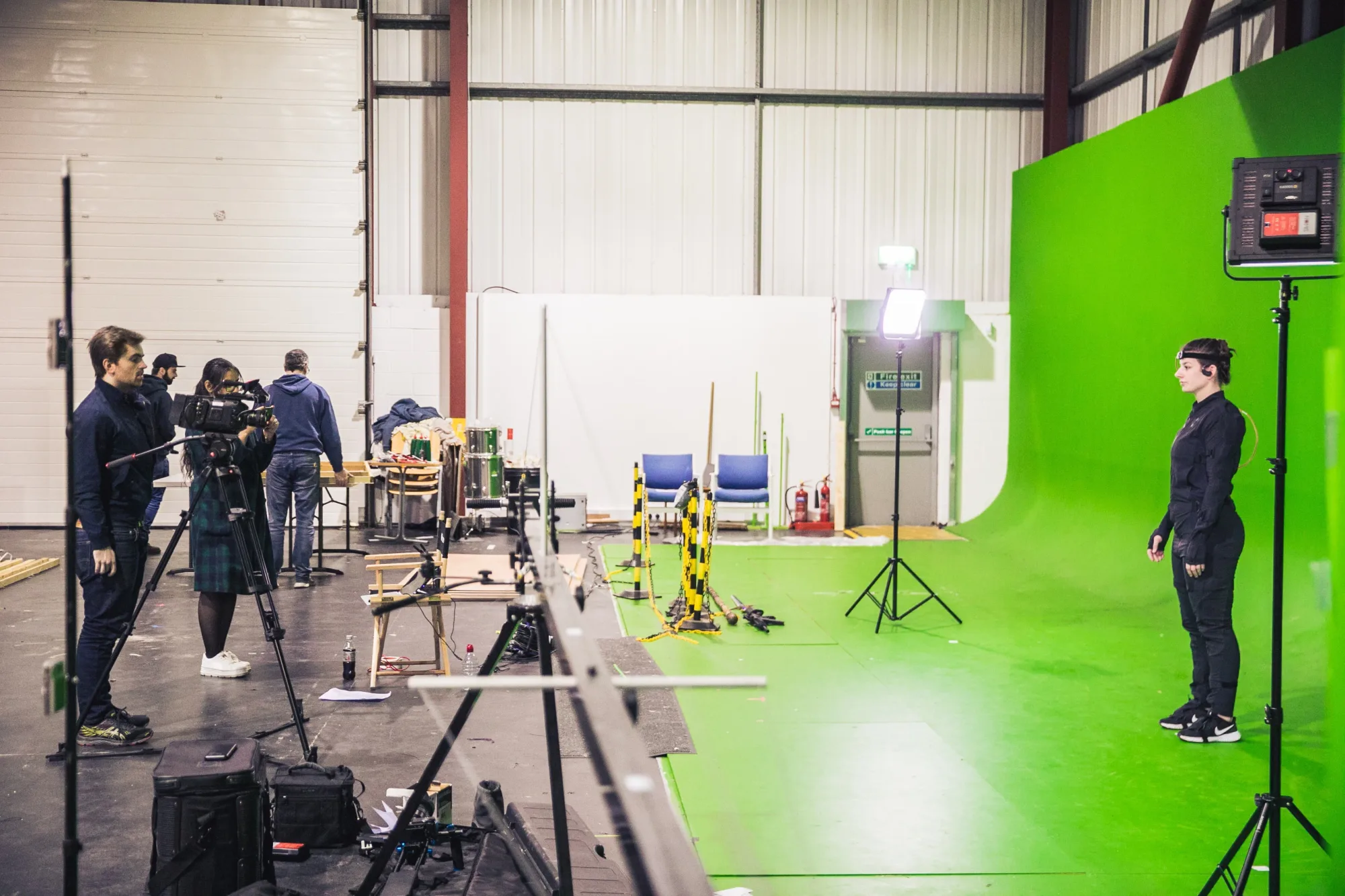 a photo of an indie film shoot taking place