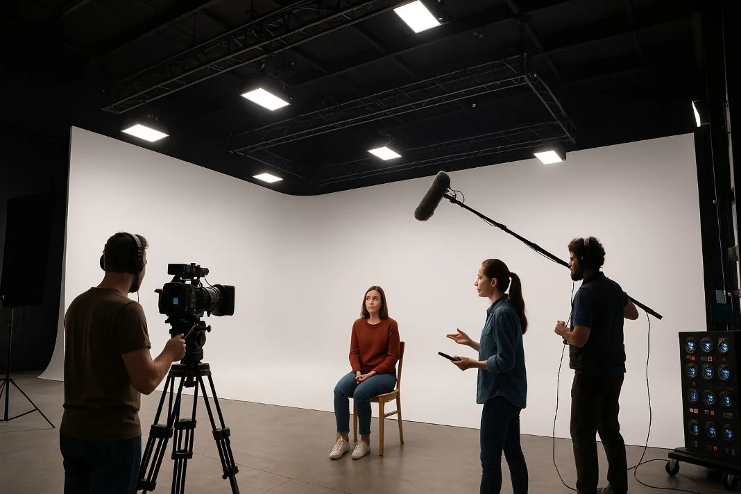 Studio set filming - Mammoth Film Studios