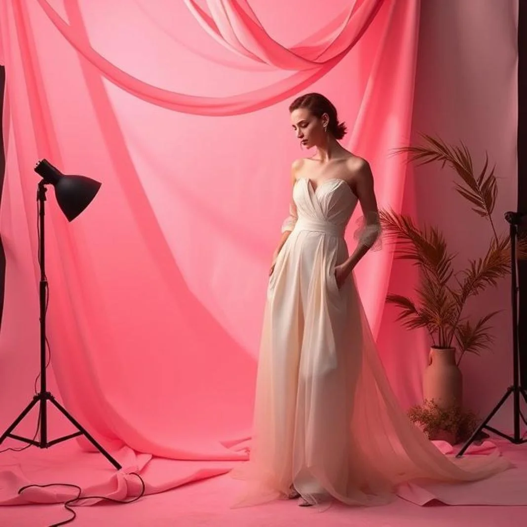 How does set design affect fashion photography
